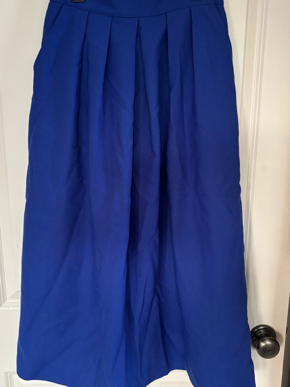 Blue Pleated Women’s Maxi Skirt